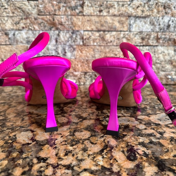 Proenza Schouler White Leather High Heel Strappy Sandals - Picture 9 of 12